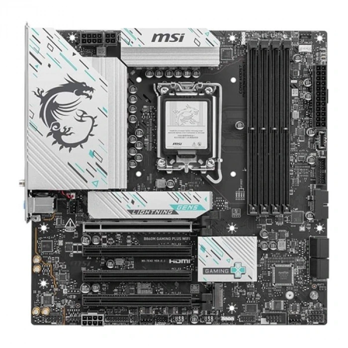 MSI B860M GAMING PLUS WIFI-7 DDR5 HDMI-DP PCIE 5.0 1851P mATX
