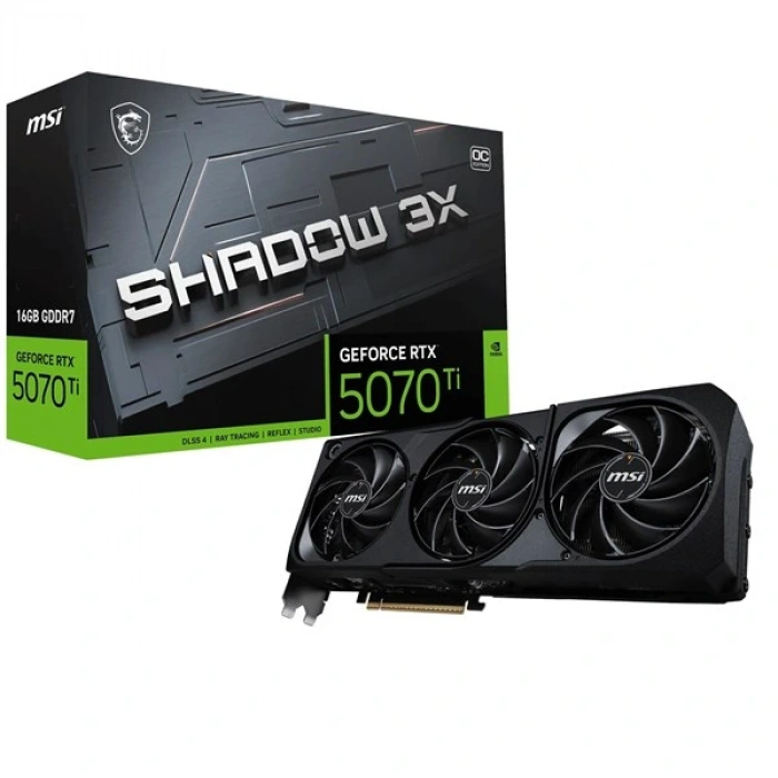 MSI RTX5070TI 16GB SHADOW 3X OC 16G GDDR7 256bit HDMI DP PCIe 5.0