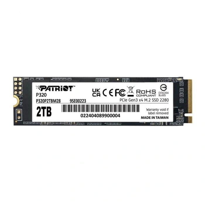 PATRIOT 2TB P320 P320P2TBM28 3000-2200MB/s M2 NVME GEN4 DİSK