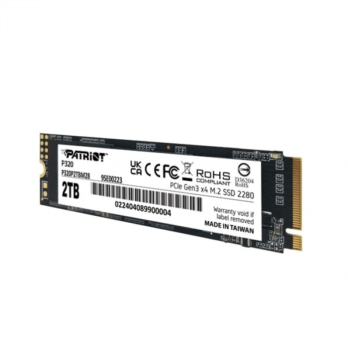 PATRIOT 2TB P320 P320P2TBM28 3000-2200MB/s M2 NVME GEN4 DİSK