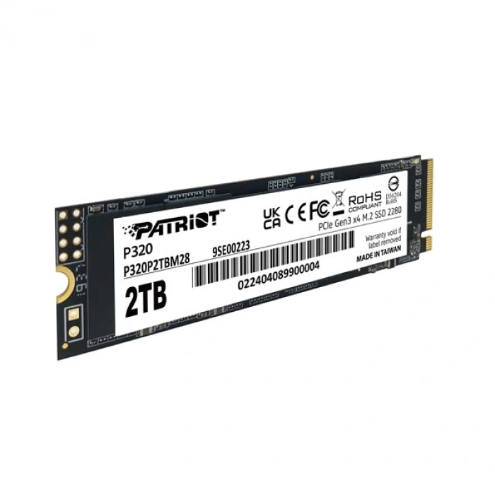 PATRIOT 2TB P320 P320P2TBM28 3000-2200MB/s M2 NVME GEN4 DİSK