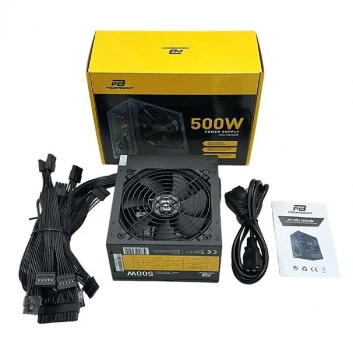PowerBOOST 500W PB500AR 12cm Fanlı Power Supply