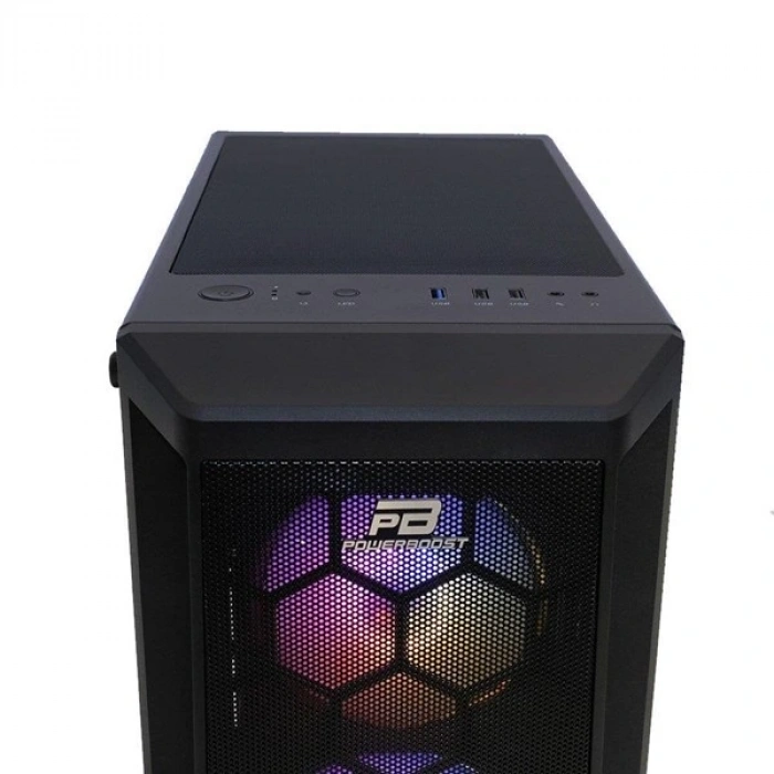POWERBOOST 750W 80+ BRONZE PB-T001BB GAMING MID-TOWER PC KASASI