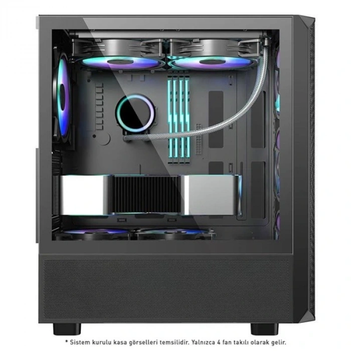 POWERBOOST 850W 80+ BRONZE PB-P3602BB GAMING MID-TOWER PC KASASI
