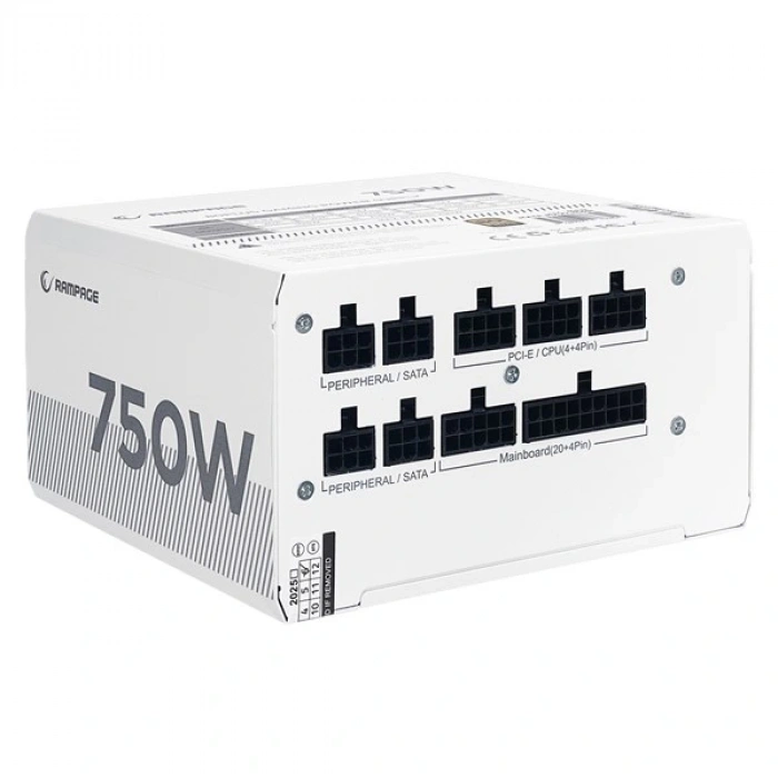 RAMPAGE 750W 80+ BRONZE MATE M750-80PB TAM MODÜLER POWER SUPPLY BEYAZ