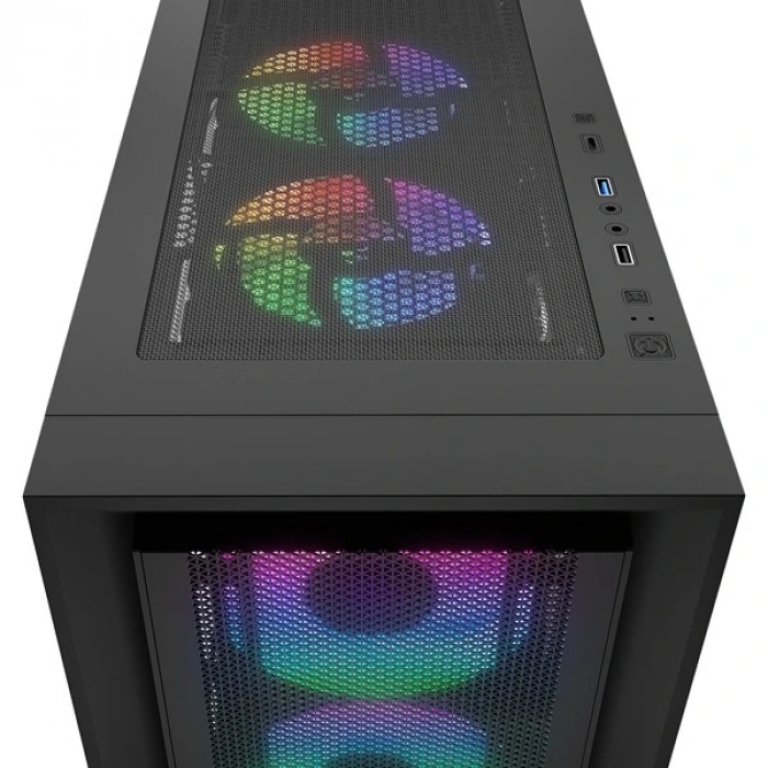 RAMPAGE 750W 80+ BRONZE VOYAGER 4-RGB FANLI GAMING MID-TOWER PC KASASI