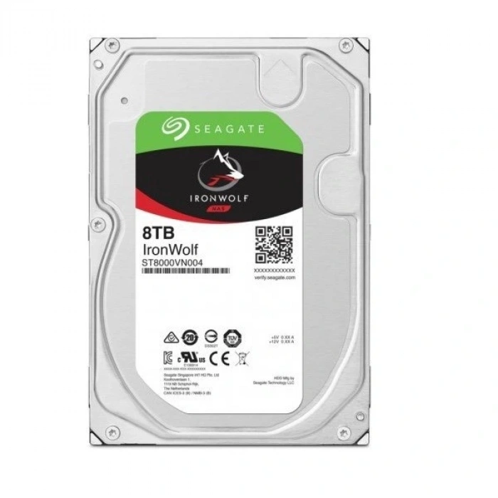 SEAGATE 3.5 8TB IRONWOLF ST8000VN004 7200 RPM 256MB SATA-3 NAS Diski