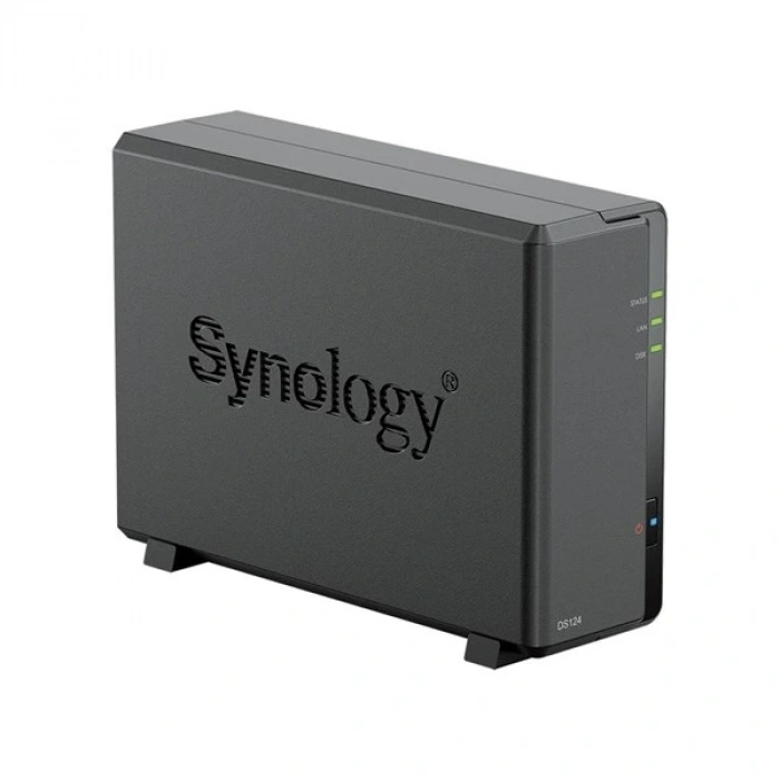 SYNOLOGY DS124 REALTEK QC- 1GB RAM- 1-diskli Nas Server (Disksiz)