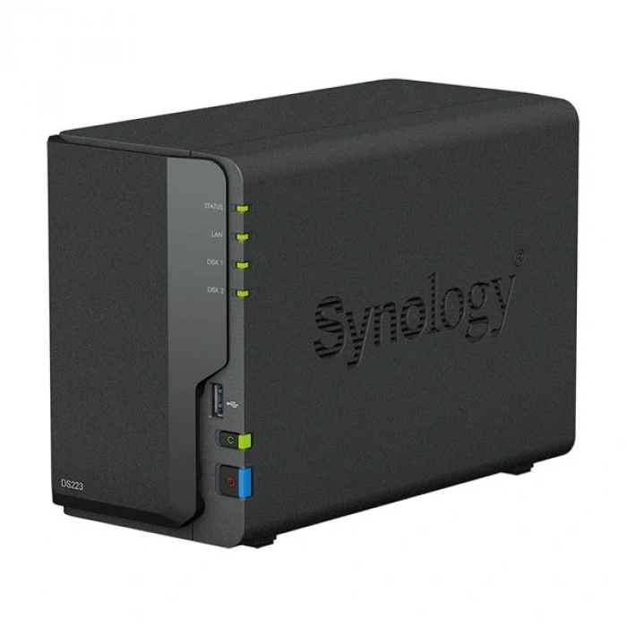 SYNOLOGY DS223 REALTEK QC 2 GB RAM- 2-diskli Nas Server (Disksiz)