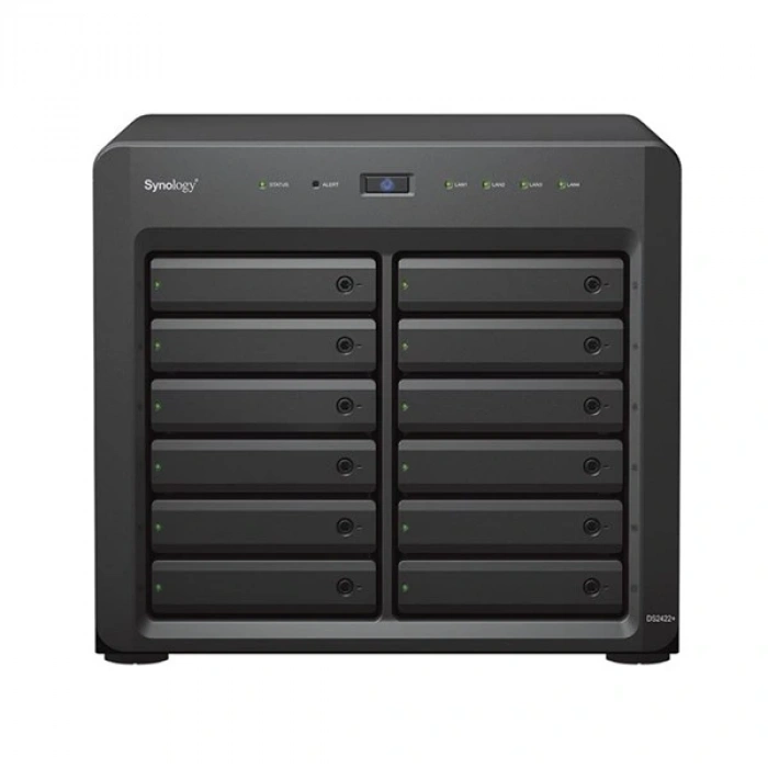 SYNOLOGY DS2422-16G PLUS RYZEN V1500B-16GB RAM-12-diskli Nas Sunucu (Disksiz)