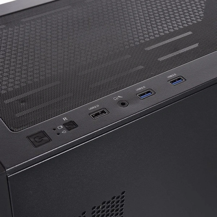 THERMALTAKE 650W 80+ BRONZE H390 TG CA-3Y9-65S1WE-00 4-RGB FANLI GAMING MIC TOWER PC KASASI