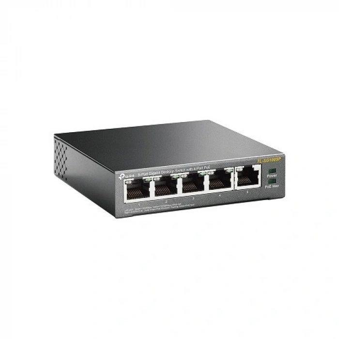TP-LINK 5port 63w 4port PoE TL-SG1005P GIGABIT Yönetilemez Switch