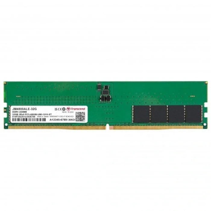 TRANSCEND 32GB DDR5 4800MHZ CL40 PC RAM VALUE JM4800ALE-32G