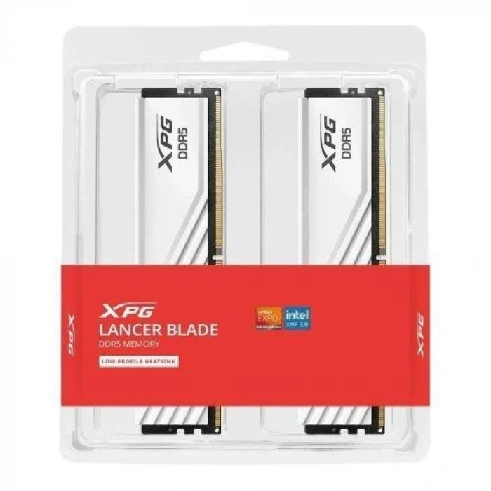 XPG 32GB (2X 16GB) DDR5 6000MHZ CL30 DUAL KIT PC RAM LANCE AX5U6000C3016G-DTLABWH BEYAZ