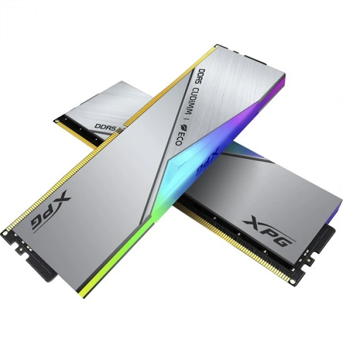XPG 48GB (2X 24GB) DDR5 CUDIMM 8400MHZ CL40 RGB DUAL KIT PC RAM LANCER SILVER AX5CU8400C4024G-DCLACRSG