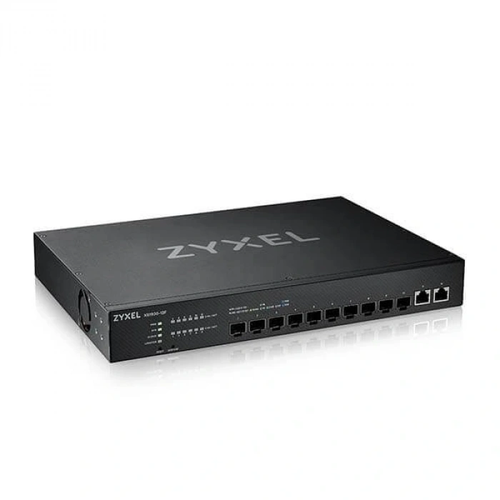 ZYXEL 12-PORT XS1930-12F 2-PORT 10GBE 10-SFP 10GBE YÖNETİLEBİLİR SWITCH