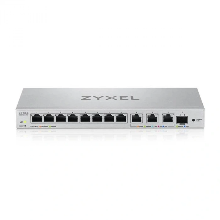 ZYXEL 12port XGS1250-12 v5 8port GIGABIT 3port 10GbE-1-SFP 10GGbE YÖNETİLEBİLİR SWITCH
