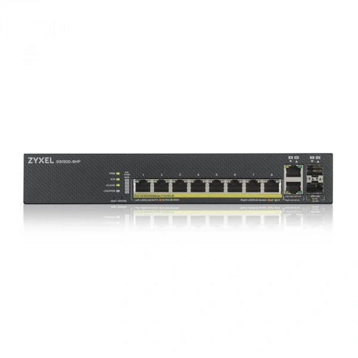 ZYXEL 8port NEBULA 1920-8HP V2 GIGABIT 2-SFP 130W POE Yönetilebilir Swıtch