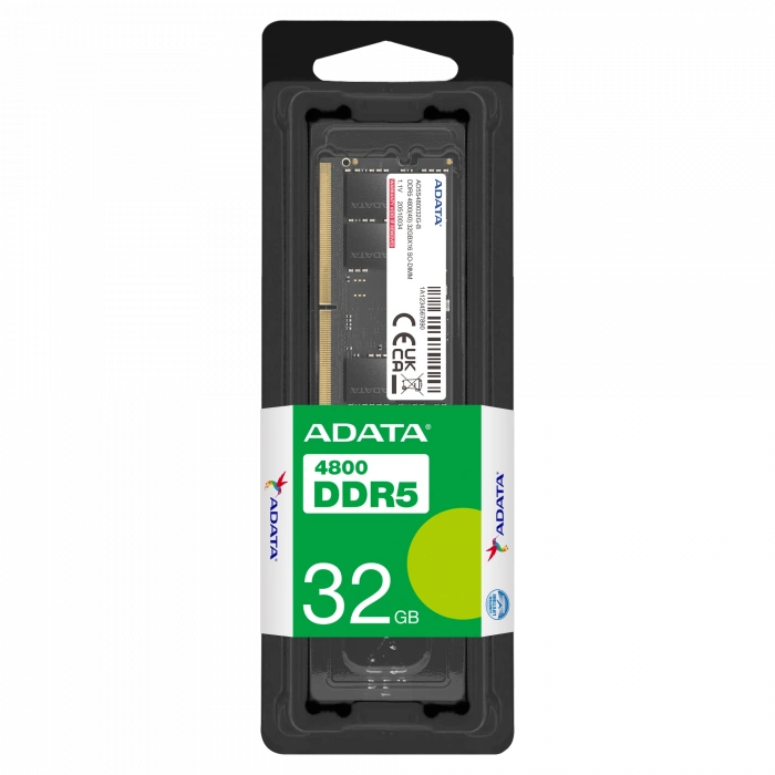 ADATA 32GB DDR5 4800MHZ CL46 NOTEBOOK RAM VALUE AD5S480032G-B