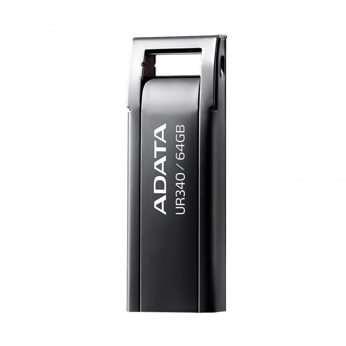 ADATA 64GB Royal UR340 AROY-UR340-64GBK USB 3.2 Gen 1 Siyah Metal USB Bellek