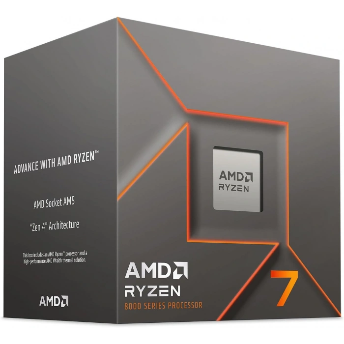 AMD RYZEN 7 8700F 24MB 8çekirdekli VGA YOK AM5 65w Kutulu+Fanlı