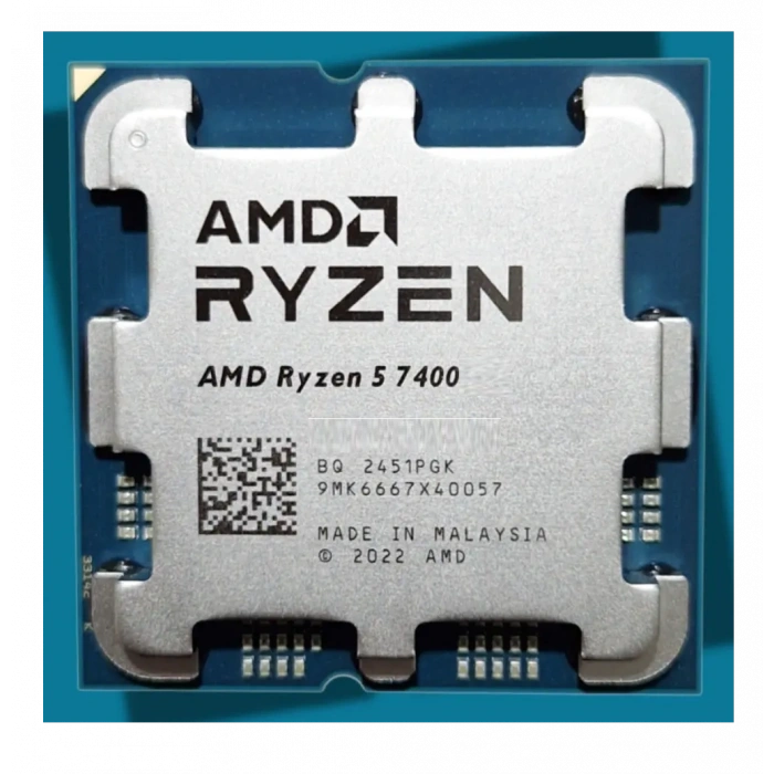 AMD RYZEN 5 7500 22MB 6çekirdekli O/B UHD AM5 65w Kutusuz+Fansız.