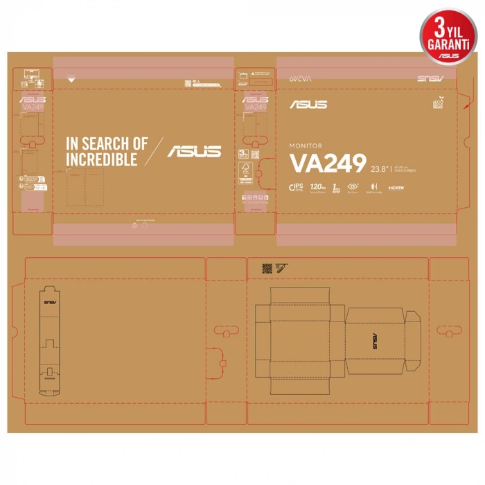ASUS 23.8 IPS VA249HG 1MS 120Hz HDMI Multimedya Monitör (1920 X 1080)