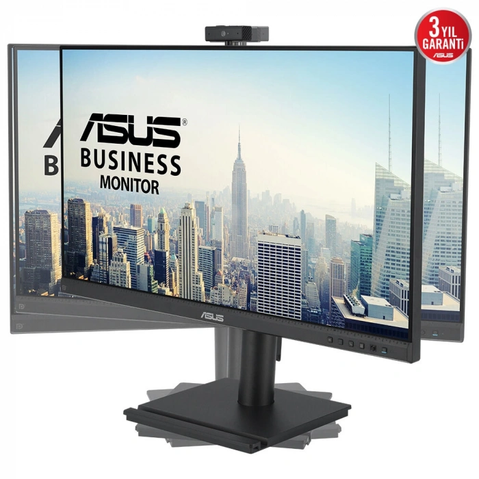 ASUS 23.8 IPS BE249QFK 5MS 100HZ HDMI-DP Web Kameralı Pivot Kurumsal Monitör 1920x1080