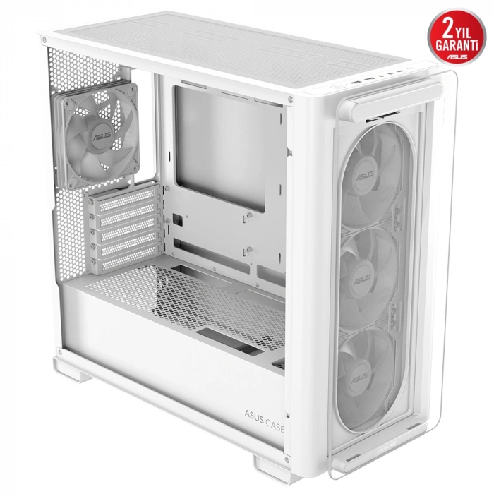 ASUS A23 PLUS TG ARGB WHITE Gaming Mid-Tower PC Kasası Beyaz / 90DC00K3-B19010