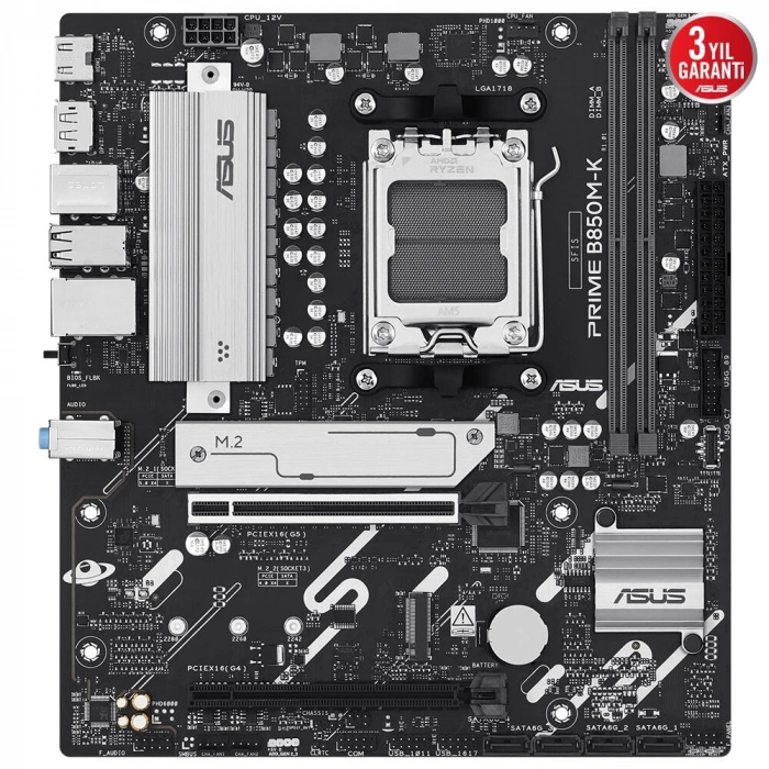 ASUS PRIME B850M-K 4xDDR5 HDMI+DP 2xM.2 AM5 ANAKART