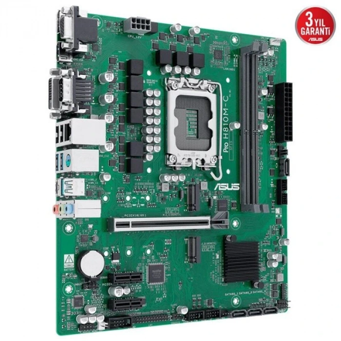 ASUS PRO H810M-C CSM DDR5 HDMI-DP TYPEC PCIE 5.0 1851P MATX KURUMSAL ANAKART