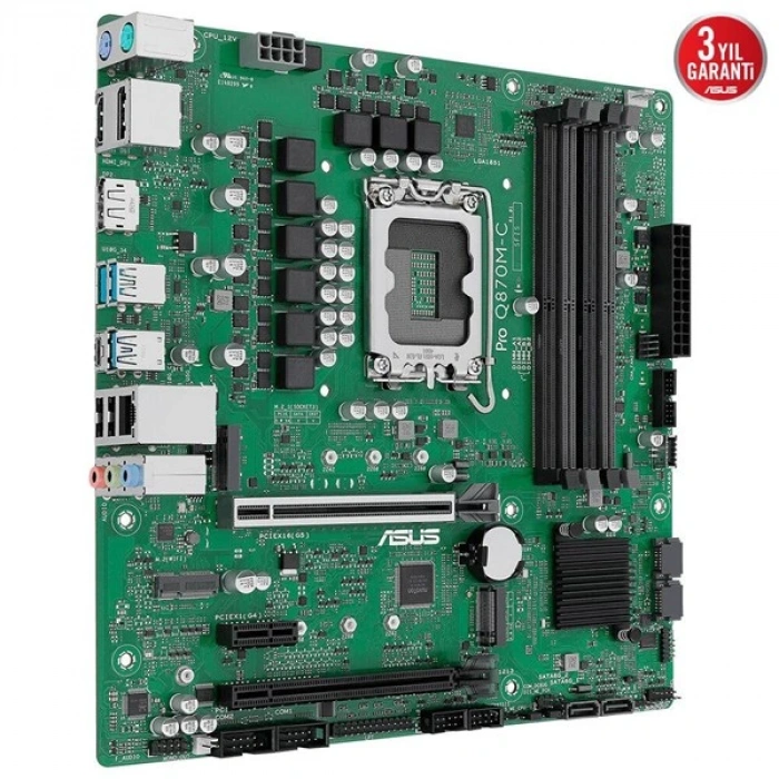ASUS PRO Q870M-C CSM DDR5 HDMI-DP PCIE 5.0 1851P MATX KURUMSAL ANAKART