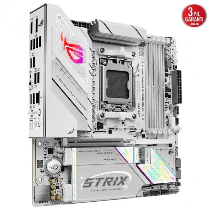 ASUS ROG STRIX B850-G GAMING WIFI7 DDR5 HDMI-DP TYPEC PCIE 5.0 AM5 MATX BEYAZ