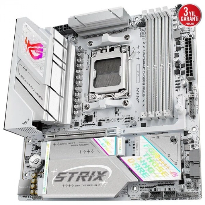 ASUS ROG STRIX B850-G GAMING WIFI7 DDR5 HDMI-DP TYPEC PCIE 5.0 AM5 MATX BEYAZ