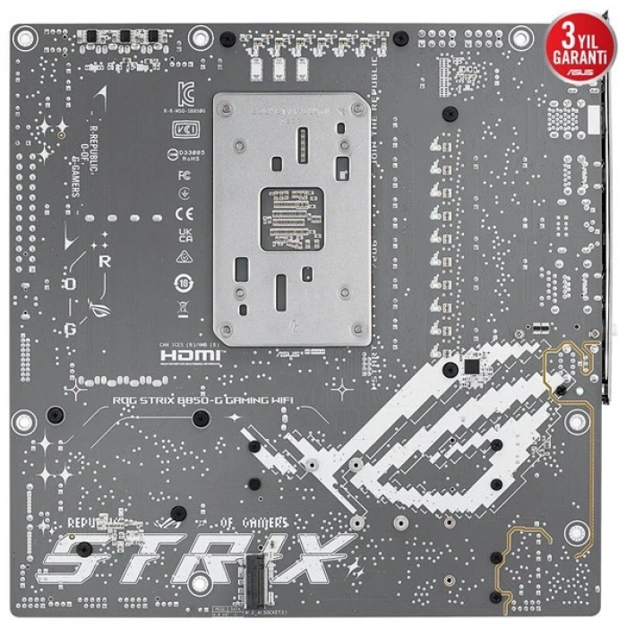 ASUS ROG STRIX B850-G GAMING WIFI7 DDR5 HDMI-DP TYPEC PCIE 5.0 AM5 MATX BEYAZ
