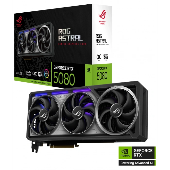 ASUS RTX5080 16GB ROG ASTRAL RTX5080-O16G GAMING GDDR7 256bit HDMI DP PCIe 5.0