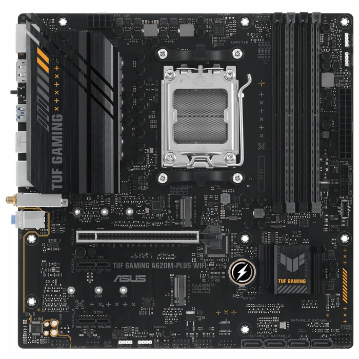ASUS TUF GAMING A620AM-PLUS WIFI DDR5 HDMI DP PCIe 16X v4.0 AM5 mATX
