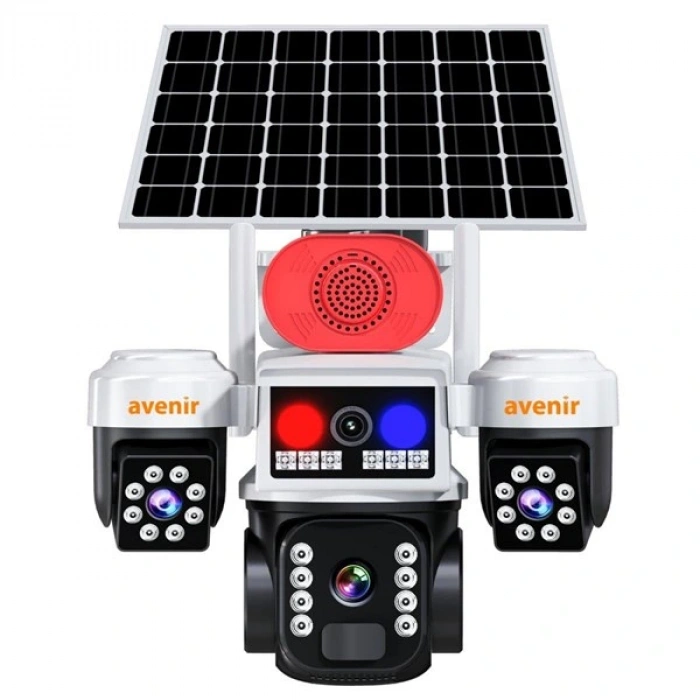 AVENIR 6MP AV-S463W 4G Solar IP Kamera 3 Kameralı