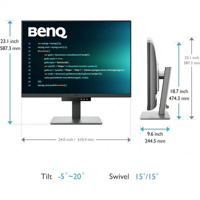 BENQ 28.2 RD280U 5MS 60HZ HDMI-DP TYPEC KODLAMAYA ÖZEL MONİTÖR 3840X2160