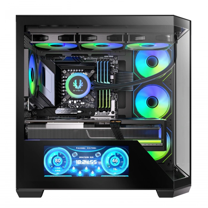 BITFENIX 850W 80+ BRONZE 10.24 DIGITAL T10 Siyah Gaming Mid-Tower PC Kasası