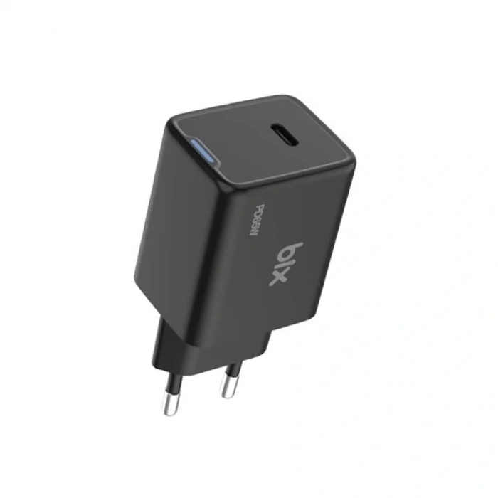 BİX BX1P65G-BK 65W ŞARJ ADAPTÖR (TYPE-C) Siyah PPS ÖZELLİKLİ