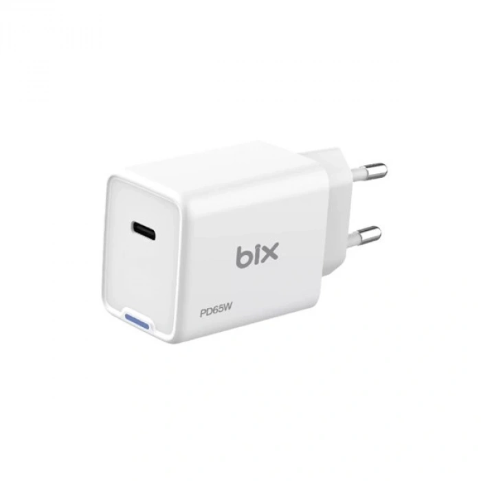 BİX BX1P65G-WE 65W ŞARJ ADAPTÖR (TYPE-C) Beyaz PPS ÖZELLİKLİ