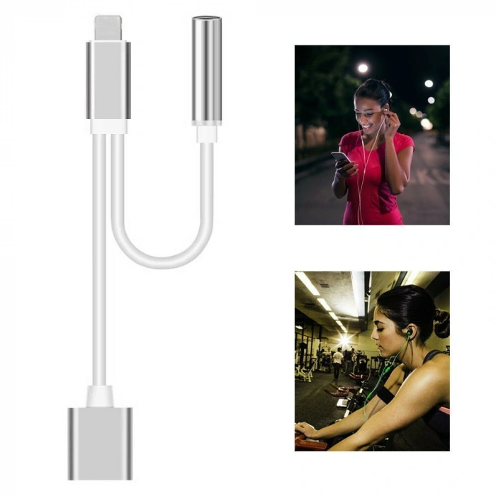Codegen Apple iPhone Lightning + 3.5mm Stereo Dönüştürücü Çoklayıcı Adaptör CDG-CNV51