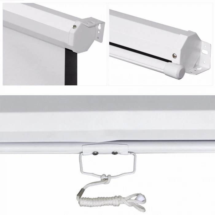 Codegen AX-24 240x200 cm Storlu Manuel Projeksiyon Perdesi (Arkası Siyah Fonlu)