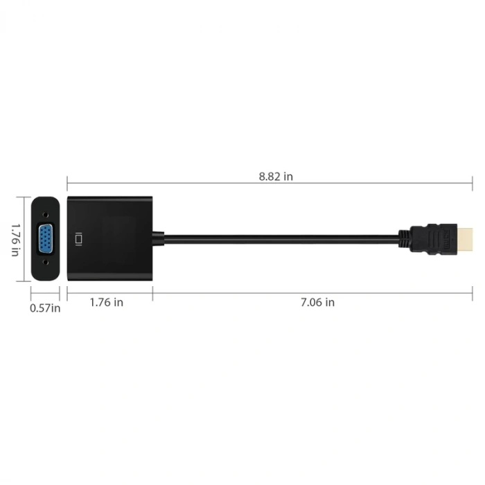 Codegen HDMI Erkek – VGA Dişi Çevirici Adaptör CDG-CNV31