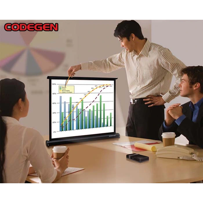 Codegen MX-40 81x61 cm Taşınabilir Portatif Masaüstü Projeksiyon Perdesi ( Çanta Dahil)