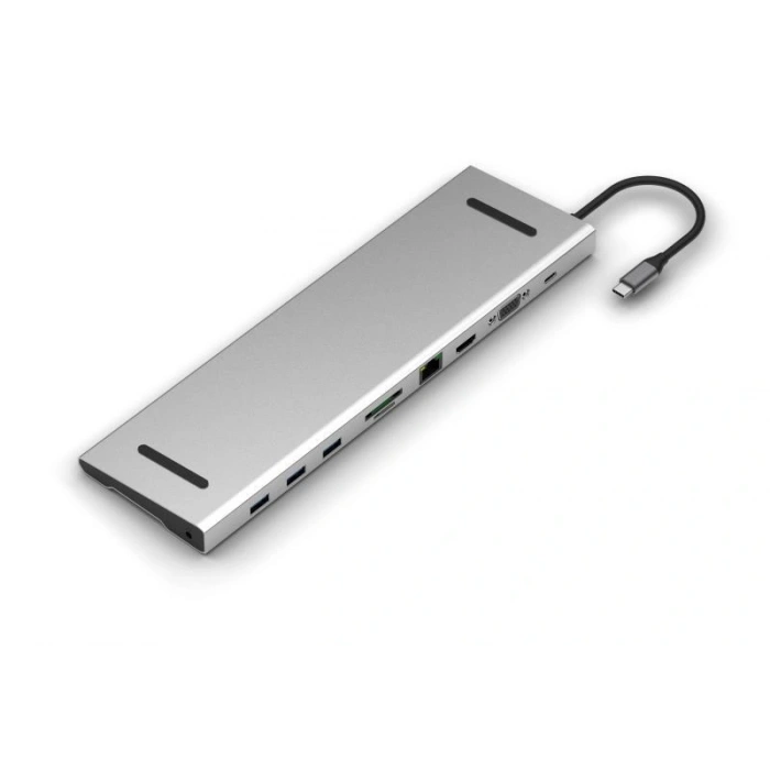 Codegen Type-C - 10in1 Macbook Notebook Port Çoklayıcı (3xUSB 3.0+HDMI+USB 3.1 Type-C + RJ45 + SD/TF) CDG-CNV80