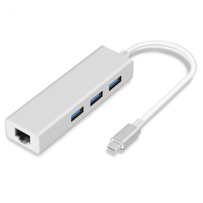 Codegen Type C USB 3.1 – 3Port USB 3.0+ RJ45 Gigabit Ethernet Çoklayıcı Hub CDG-CNV85