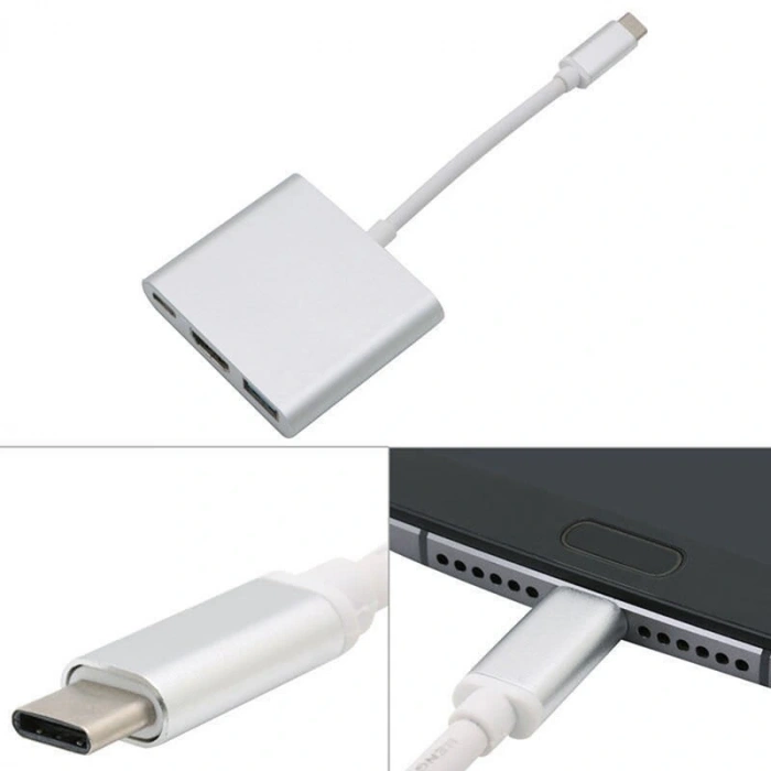 Codegen USB 3.1 Type-C – USB 3.0+ HDMI+ USB 3.1 Type-C Çoklayıcı Adaptör CDG-CNV39