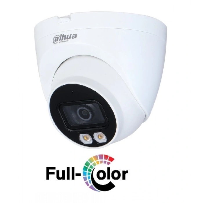 DAHUA 2MP 2.8mm Full-Color Sesli HDCVI Eyeball Kamera HAC-HDW1209TQP-A-LED-0280